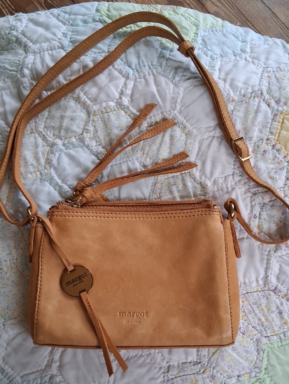 Tan Leather Crossbody By Margot